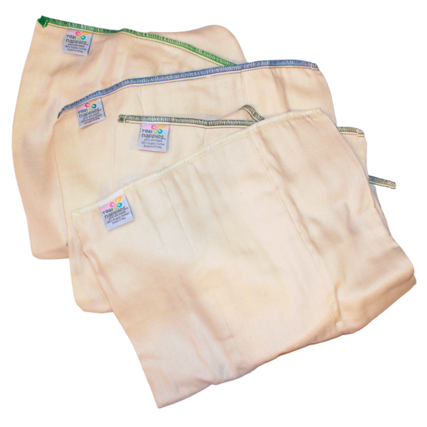 Organic Cotton Nappy Prefolds pack – Real Nappies Australia