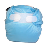 Real Nappies reusable cloth nappies-Snug Wrap Nappy Cover - NEWBORN (2.5-6kg)-Baby Blue-