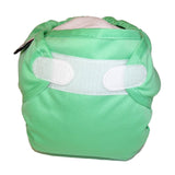 Real Nappies reusable cloth nappies-Snug Wrap Nappy Cover - NEWBORN (2.5-6kg)-Pale Green-