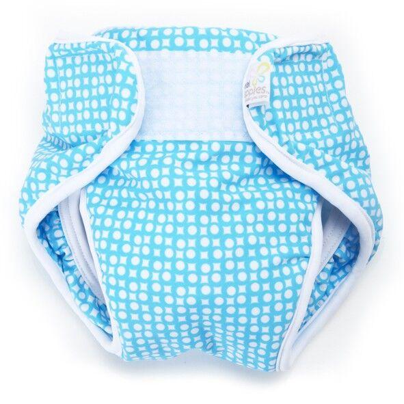 Real Nappies reusable cloth nappies-Splash Wrap Swim Nappy-Small 3-6kg-Blue-